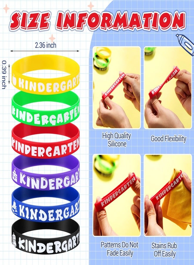 مجموعة سيمجوينج من 120 قطعة من الأساور المطاطية لرياض الأطفال، أساور سيليكون مزينة برسومات لرياض الأطفال، هدايا مثالية لحفلات العودة إلى المدرسة، مستلزمات تزيين الفصول الدراسية، هدايا تبادلية - Image 2